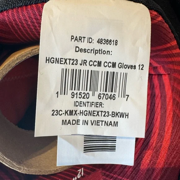 CCM Hockey Gloves- Next 23 JR Gants Unisex - Picture 5 of 7